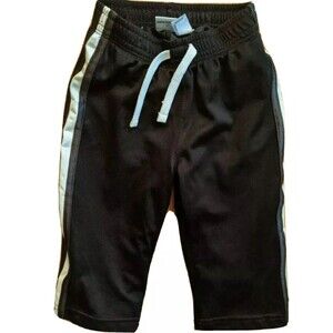 Jumping Beans Pants Boys 18M Black Mesh Athletic with White Drawstring